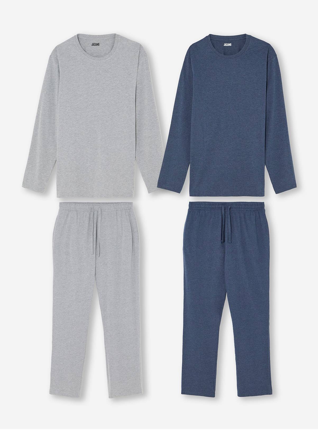 JACAMO 2 Pack Long Sleeve Open Hem Pyjamas L - Image 5